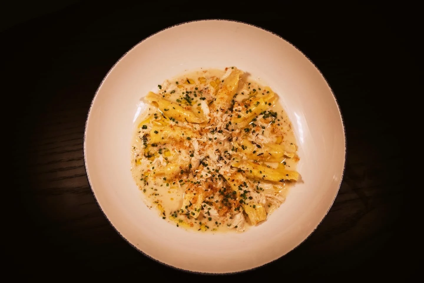 Abbracci crab pasta dish